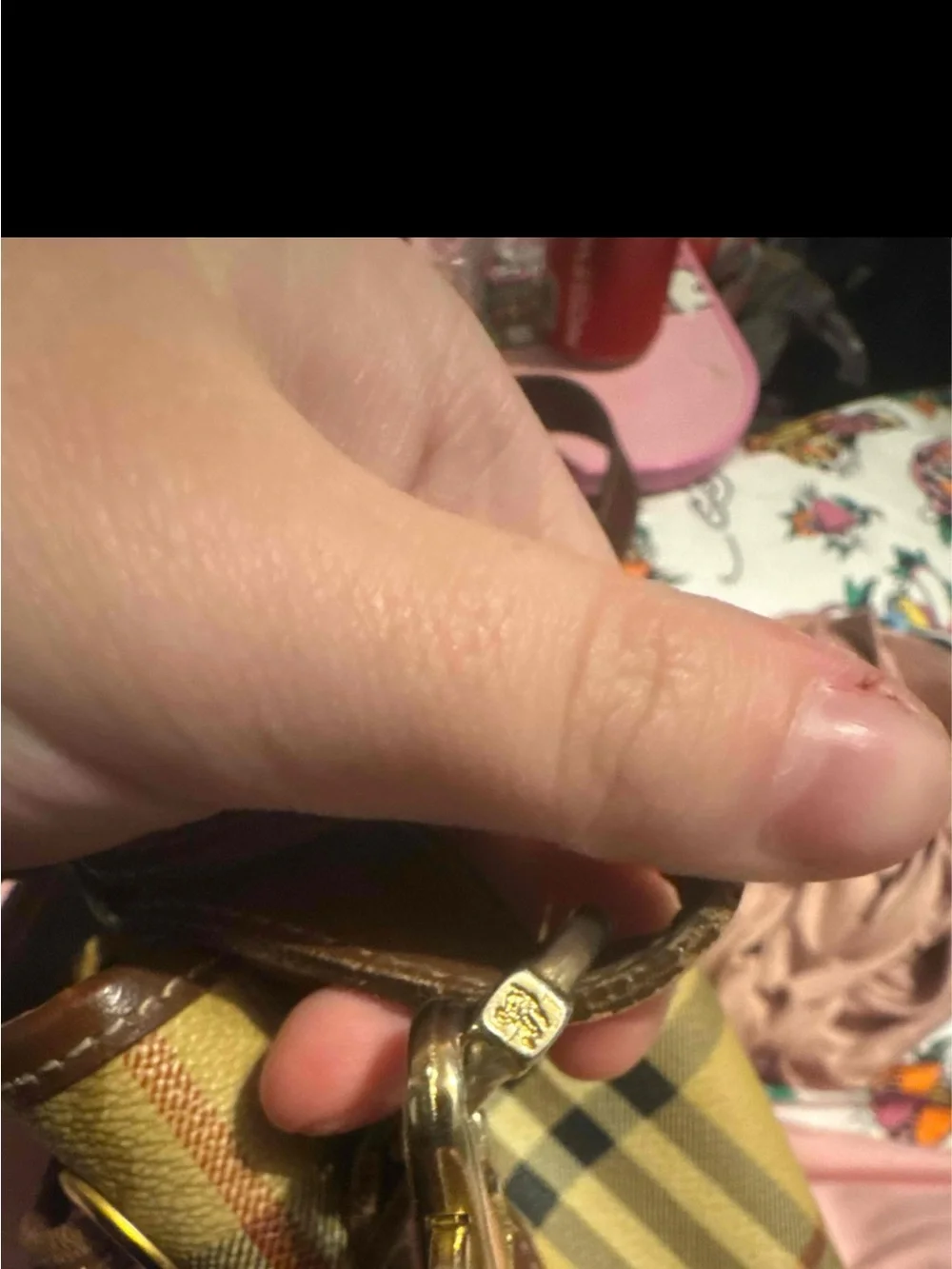 Burberry haymarket Lornel bag